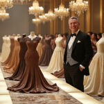 découvrez l'éblouissant univers de notre parrain sucré qui, lors du prochain défilé, vous plongera dans une délicieuse expérience avec ses créations de robes chocolatées. entre élégance et gourmandise, laissez-vous séduire par des œuvres uniques alliant mode et chocolat.